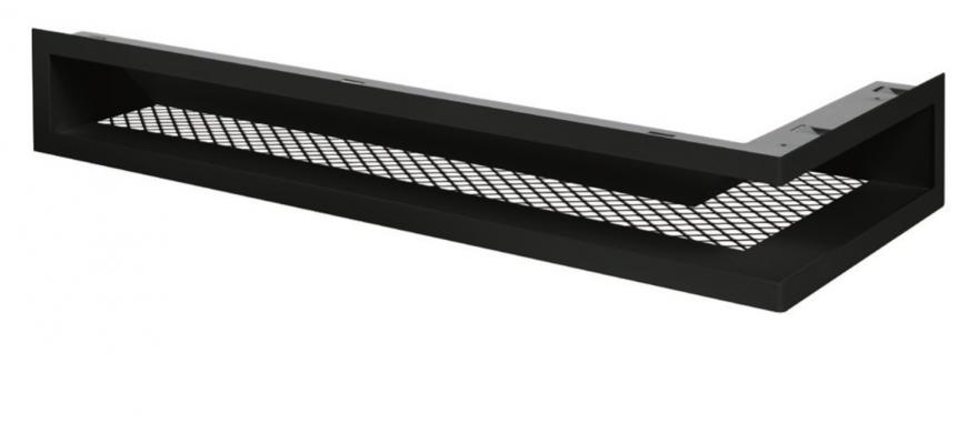 2 grilles de coffrage noires SOHO 370x130mm avec précadre